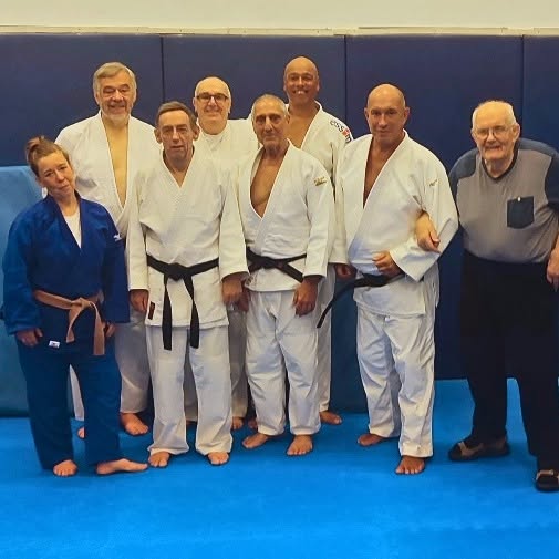 Senior black belts at the club